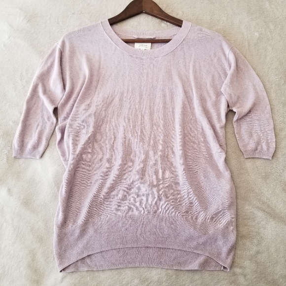 SOLD 🤯WILFRED Aritzia Balzac Lilac Sweater XS - Picture 6 of 11